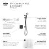 Mira Evoco Dual Outlet Matt Black Thermostatic Mixer Shower With Bathfill 1 Mira Evoco Dual Outlet Matt Black Thermostatic Mixer Shower With Bathfill -Home Bathroom 1.1967.007 d7