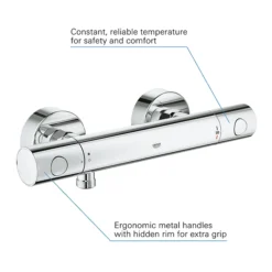 Grohe G800 Thermostatic Low Pressure Euphoria Shower Set 9 Grohe G800 Thermostatic Low Pressure Euphoria Shower Set -Home Bathroom 120139 d3