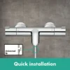 Hansgrohe Ecostat 1001 CL Thermostatic Exposed Bath Shower Mixer -Home Bathroom 13201000 d3