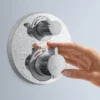 Hansgrohe Ecostat S Thermostat 1 Function Concealed Finish Set 1 Hansgrohe Ecostat S Thermostat 1 Function Concealed Finish Set -Home Bathroom 15757000 d1