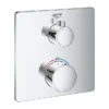 Grohe Grohtherm 1-Outlet Thermostatic Shower Mixer Trim With Shut-Off Valve 2 Grohe Grohtherm 1-Outlet Thermostatic Shower Mixer Trim With Shut-Off Valve -Home Bathroom 24078000 d3