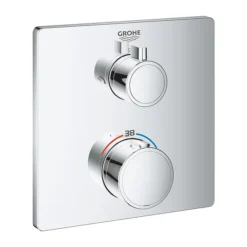 Grohe Grohtherm 2-Outlet Thermostatic Shower Mixer Trim With Diverter Valve