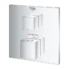 Grohe Grohtherm Cube 1-Outlet Thermostatic Shower Mixer Trim With Shut-Off Valve -Home Bathroom 24153000 d3