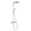 Hansgrohe Crometta E EcoSmart Showerpipe 240 Thermostatic Shower Mixer -Home Bathroom 27271000 l