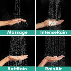 Hansgrohe Croma E Showerpipe 280 EcoSmart 9 L/min Thermostatic Shower Mixer -Home Bathroom 27660000 d1