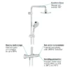 Grohe New Tempesta Cosmopolitan 160 Thermostatic Shower System -Home Bathroom 27922000 d6