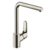 Hansgrohe Focus M41 Single Lever Kitchen Mixer 280 - Stainless Steel -Home Bathroom 31817800 l