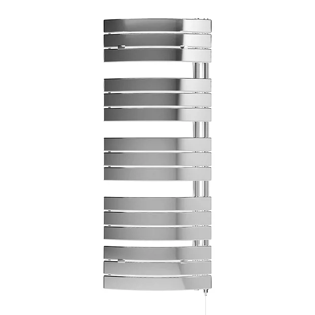 E-Delta Electric Only Heated Towel Rail - W550mm X H1380mm - Chrome 4 E-Delta Electric Only Heated Towel Rail - W550mm X H1380mm - Chrome - Image 2
