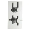 Hudson Reed Tec Pura Twin Concealed Thermostatic Shower Valve + 8" Fixed Head -Home Bathroom a3003va3217nd2
