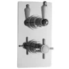 Hudson Reed Beaumont Twin Concealed Thermostatic Valve W/ 8" Apron Fixed Head -Home Bathroom a3050a3286d2