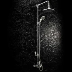Nuie Traditional Dual Exposed Thermostatic Shower Valve - Chrome