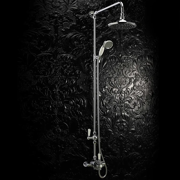 Nuie Traditional Dual Exposed Thermostatic Shower Valve - Chrome 3 Nuie Traditional Dual Exposed Thermostatic Shower Valve - Chrome