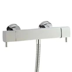 Hudson Reed Quadro Thermostatic Bar Valve With Sheer Slide Rail Kit - Chrome
