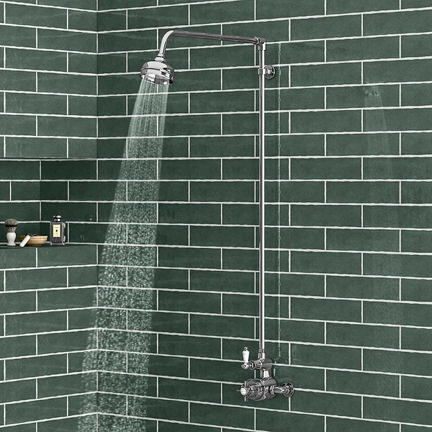 Ultra Traditional Exposed Thermostatic Shower Package With Twin Valve & Riser Kit 4 Ultra Traditional Exposed Thermostatic Shower Package With Twin Valve & Riser Kit - Image 2