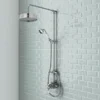 Nuie Traditional Luxury Rigid Riser Kit With Diverter & Dual Exposed Shower Valve -Home Bathroom am318ity309detail1