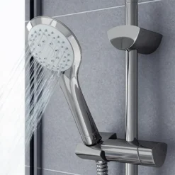Bristan Artisan Thermostatic Surface Mounted Bar Shower Valve With Adjustable Riser -Home Bathroom ar2shxmtffc d3