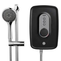 Triton Danzi 9.5kw Electric Shower - Black -Home Bathroom ardanz08blk d3