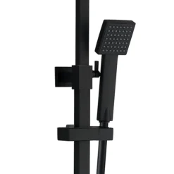 Arezzo Modern Square Thermostatic Shower (300 X 300mm Head - Matt Black) -Home Bathroom arz3mbh d1