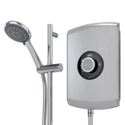 Triton Amore 8.5kW Electric Shower - Brushed Steel 12 Triton Amore 8.5kW Electric Shower - Brushed Steel -Home Bathroom aspamo8brstl d3 1