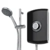 Triton Amore 9.5kW Electric Shower - Gloss Black -Home Bathroom aspamo8gsblk d3