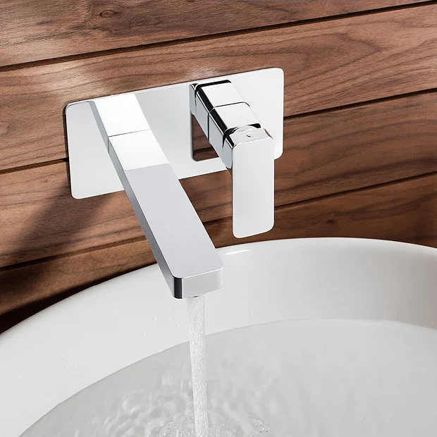 Crosswater - Atoll Wall Mounted 2 Hole Set Basin Mixer 5 Crosswater - Atoll Wall Mounted 2 Hole Set Basin Mixer - Image 3