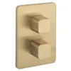 Crosswater Atoll/ Glide II Marvel Crossbox 1 Outlet Trim & Levers - Brushed Brass -Home Bathroom atcb1000lbpfl
