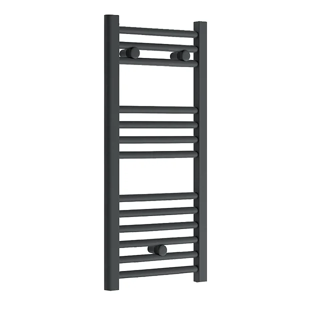 Diamond Heated Towel Rail - W300 X H800mm - Anthracite - Straight 4 Diamond Heated Towel Rail - W300 X H800mm - Anthracite - Straight - Image 2