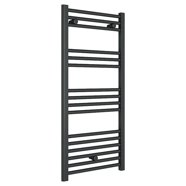 Diamond Heated Towel Rail - W500 X H1000mm - Anthracite - Straight 4 Diamond Heated Towel Rail - W500 X H1000mm - Anthracite - Straight - Image 2