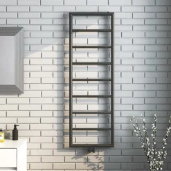 Arezzo Matt Black 1500 X 500 Ladder Heated Towel Rail 7 Arezzo Matt Black 1500 X 500 Ladder Heated Towel Rail -Home Bathroom az15mbd1