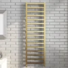 Arezzo Cube Brushed Brass 1600 X 500 Heated Towel Rail
