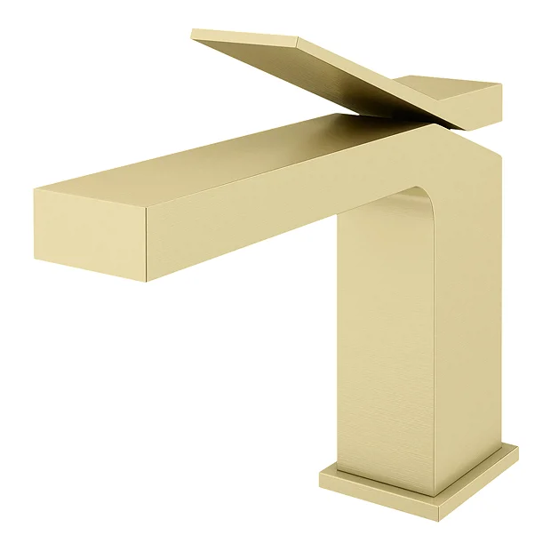 Arezzo Leva Mono Basin Mixer Tap Brushed Brass 5 Arezzo Leva Mono Basin Mixer Tap Brushed Brass - Image 3