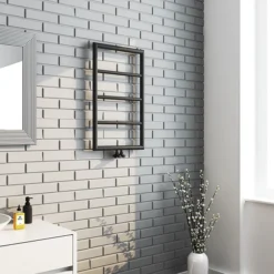 Arezzo Matt Black 800 X 500 Ladder Heated Towel Rail 9 Arezzo Matt Black 800 X 500 Ladder Heated Towel Rail -Home Bathroom az8mbd2