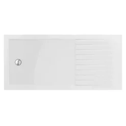 Arezzo 1700 X 800 Brushed Brass Wet Room (inc. Screen + Tray) -Home Bathroom azbb04 d2