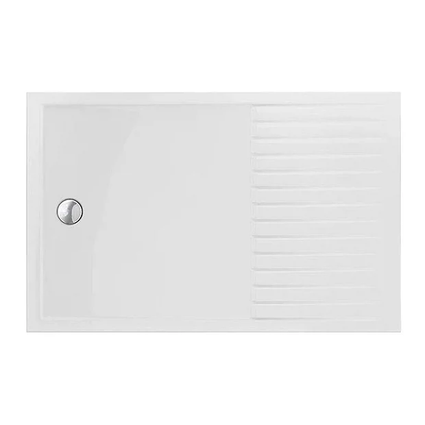 Arezzo Matt Black 1600 X 800 Grey Tinted Glass Wet Room (inc. Screen, Side Panel + Tray) 5 Arezzo Matt Black 1600 X 800 Grey Tinted Glass Wet Room (inc. Screen, Side Panel + Tray) - Image 3