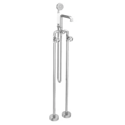 Arezzo Chrome Industrial Style Freestanding Bath Shower Mixer Tap -Home Bathroom azisch05 n d2