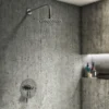 Arezzo Chrome Industrial Style Concealed Dual Shower Valve -Home Bathroom azisdualcd2