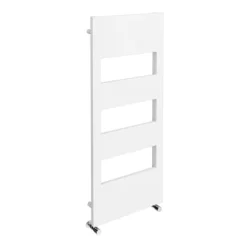 Arezzo White 1200 X 500 Designer Panel Radiator With Towel Rails