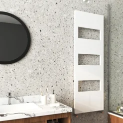 Arezzo White 1500 X 500 Designer Panel Radiator With Towel Rails 7 Arezzo White 1500 X 500 Designer Panel Radiator With Towel Rails -Home Bathroom azr15x5w d1