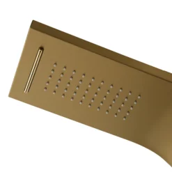 Arezzo Shower Tower Panel - Brushed Brass (Thermostatic) 10 Arezzo Shower Tower Panel - Brushed Brass (Thermostatic) -Home Bathroom azstp5bb d1