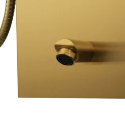 Arezzo Shower Tower Panel - Brushed Brass (Thermostatic) 13 Arezzo Shower Tower Panel - Brushed Brass (Thermostatic) -Home Bathroom azstp5bb d4