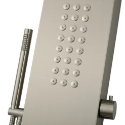 Arezzo Shower Tower Panel - Stainless Steel (Thermostatic) -Home Bathroom azstp5ss d5
