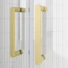 Toreno Brushed Brass 1700 X 700mm Double Sliding Door Shower Enclosure Without Tray -Home Bathroom bb179sdent d3 1
