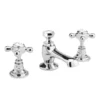 Hudson Reed Topaz 3 Tap Hole Basin Mixer W/ Pop-Up Waste - Chrome 2 Hudson Reed Topaz 3 Tap Hole Basin Mixer W/ Pop-Up Waste - Chrome -Home Bathroom bc307hx ln