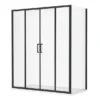 Toreno Matt Black 1700 X 900mm Double Sliding Door Shower Enclosure Without Tray 2 Toreno Matt Black 1700 X 900mm Double Sliding Door Shower Enclosure Without Tray -Home Bathroom blk179sdent d2