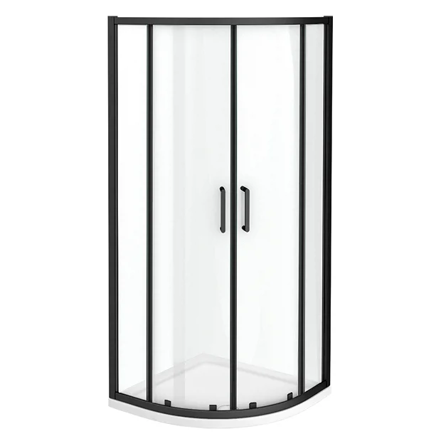 Toreno Matt Black 800 X 800mm Quadrant Shower Enclosure 6 Toreno Matt Black 800 X 800mm Quadrant Shower Enclosure - Image 4