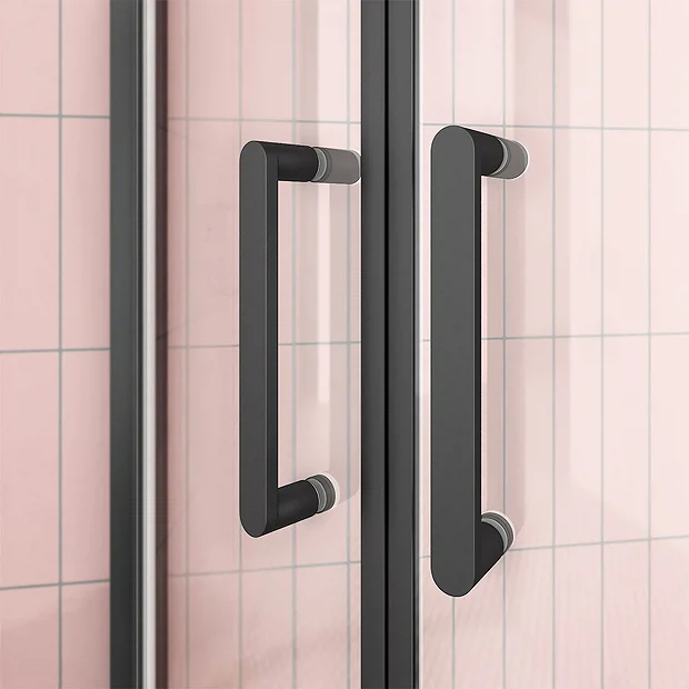 Toreno Matt Black 800 X 800mm Quadrant Shower Enclosure 3 Toreno Matt Black 800 X 800mm Quadrant Shower Enclosure