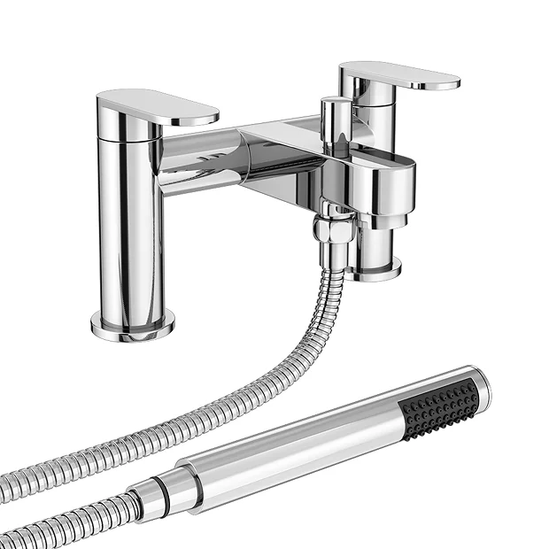 Bosa Bath Shower Mixer Taps With Shower Kit - Chrome 4 Bosa Bath Shower Mixer Taps With Shower Kit - Chrome - Image 2