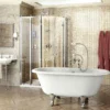 Burlington - Traditional Offset Quadrant 80cm & 40cm In-Line Panel -Home Bathroom burlingtontraditionaloffsetquadrant80cm40cminlinepanelbu91nd3