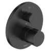 Duravit C.1 Round Thermostatic Shower Mixer With Diverter For Concealed Installation - Matt Black -Home Bathroom c14200014046 l