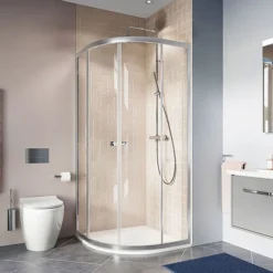 Crosswater 900 X 900mm Clear 6 Quadrant Double Door Shower Enclosure -Home Bathroom caqds0800 l